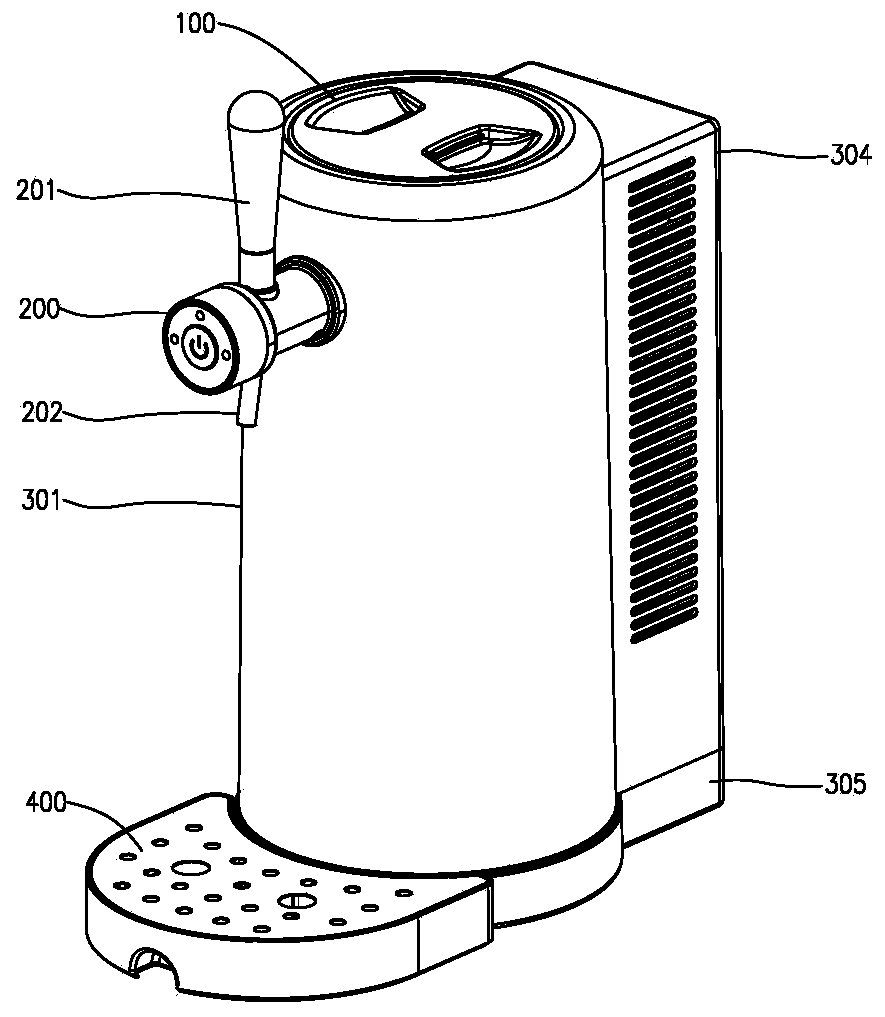 Beverage cooling machine