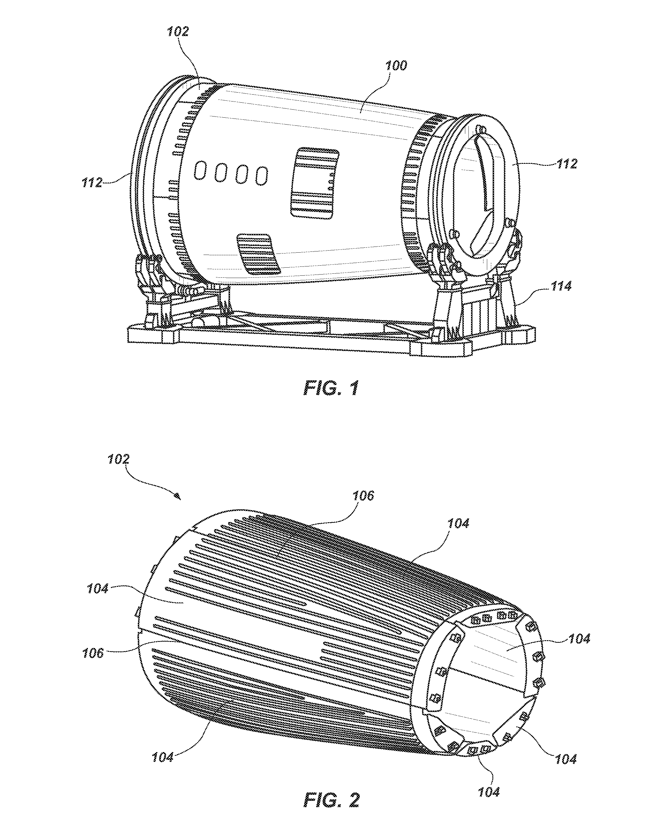 Edge stabilizing system and method for composite barrel segments