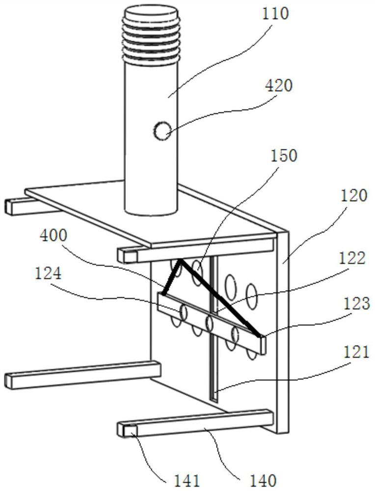 A photocatalytic fiber sewage treatment hand-held rod and its use method