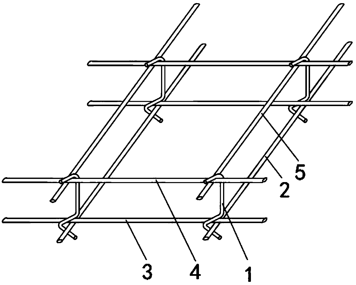 Steel bar horse stool and using method thereof