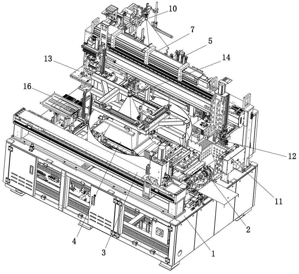 Full-automatic special-shaped polaroid laminating machine and laminating process thereof