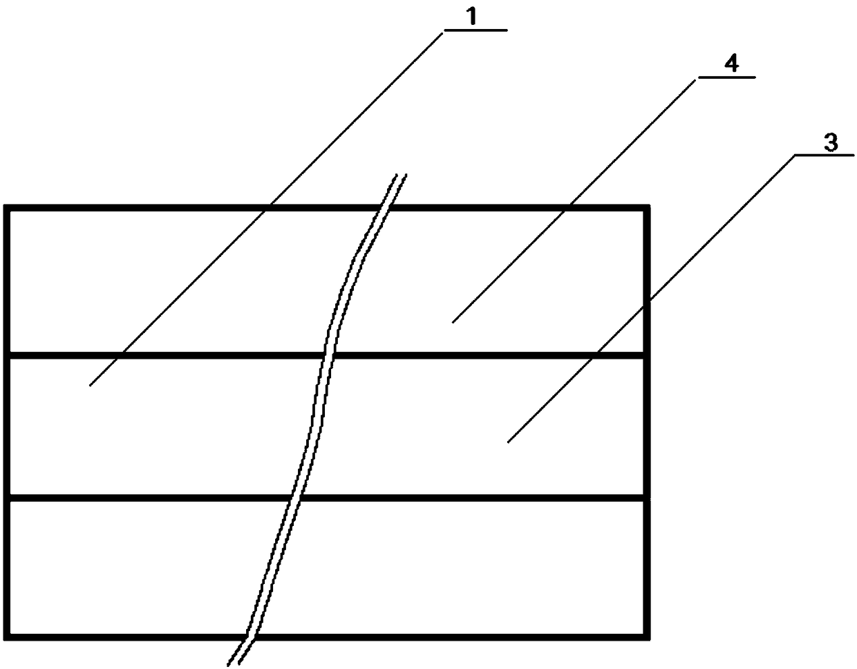 Stone-plastic wooden-core flat internal corner line