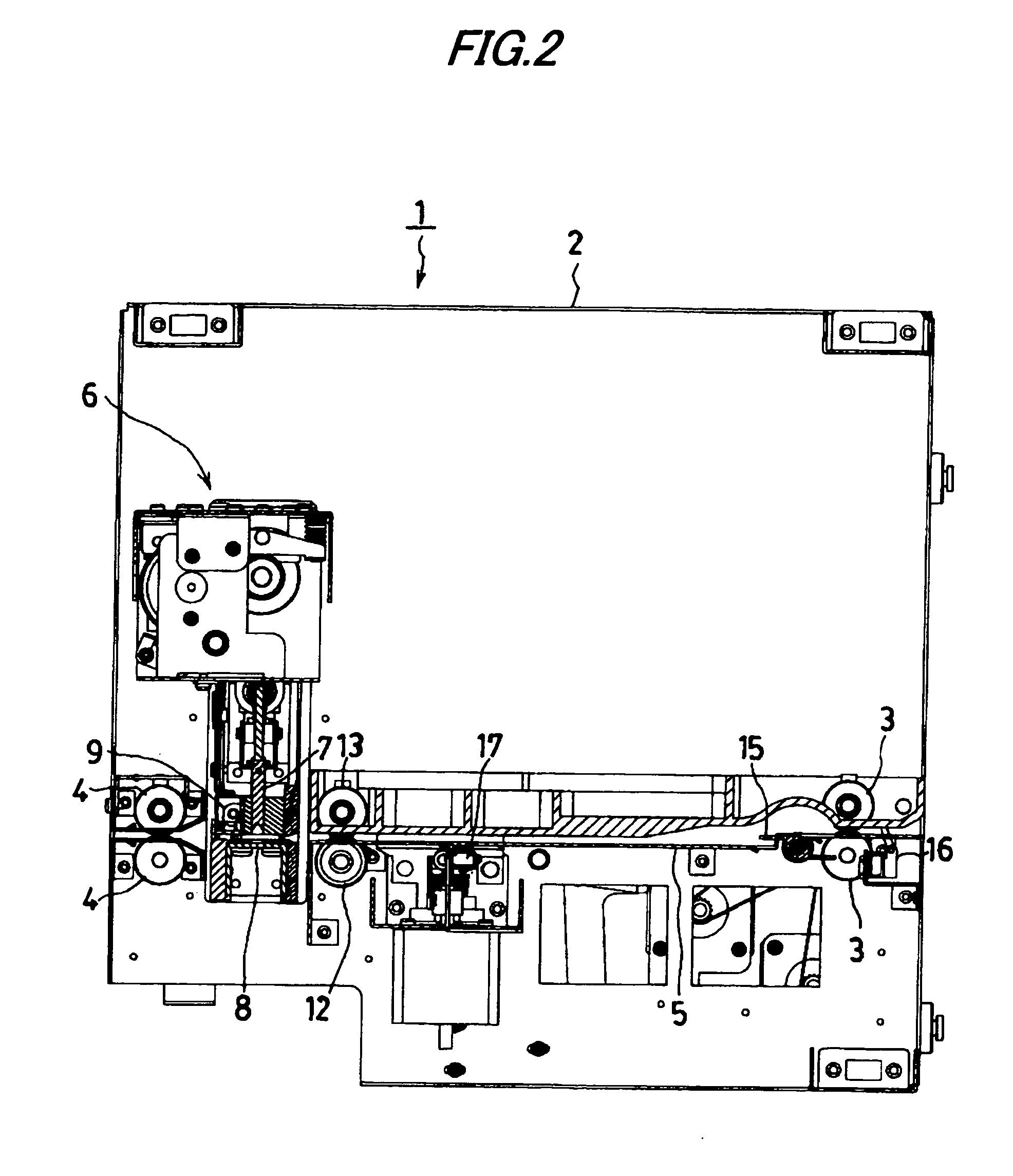 Paper sheet treating device
