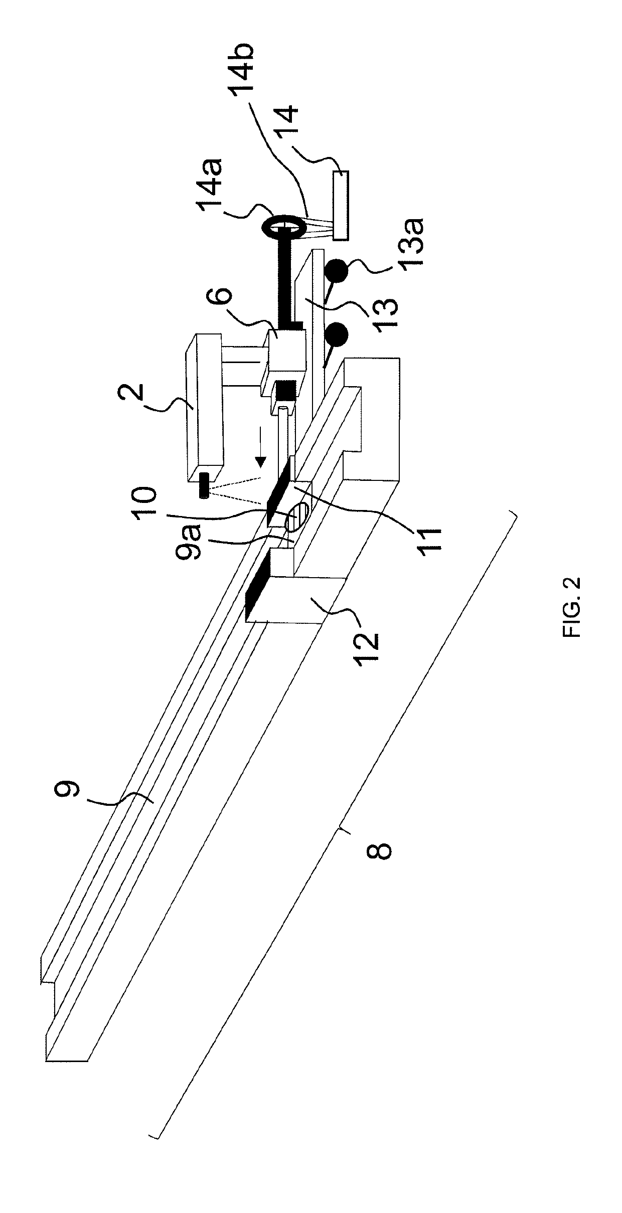 Device and method for calibration of velocity and breaking force of a table testing device