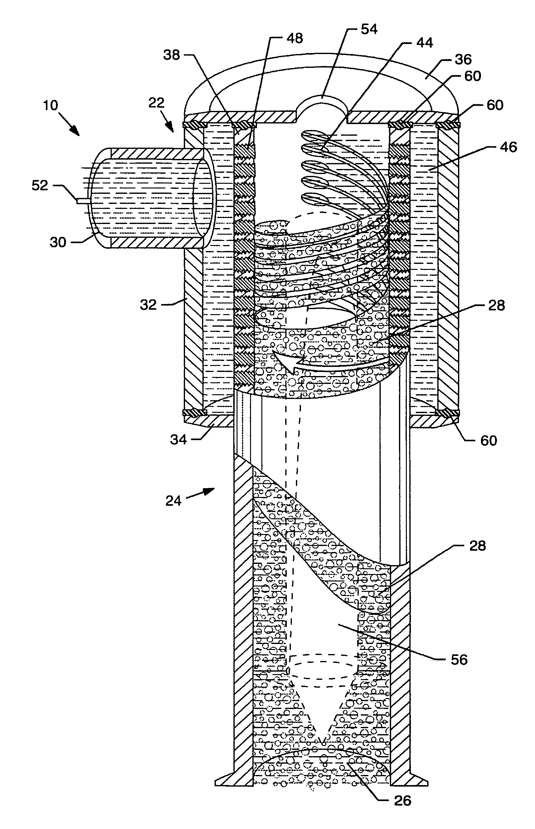 Adjustable contaminated liquid mixing apparatus