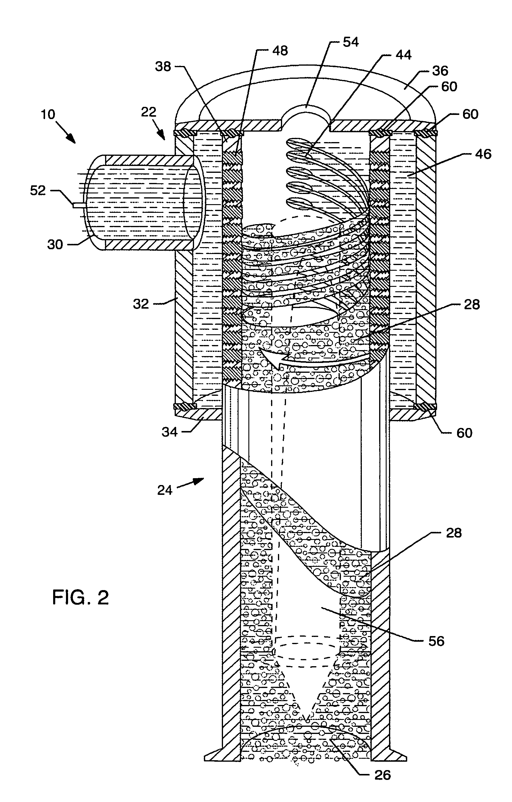 Adjustable contaminated liquid mixing apparatus