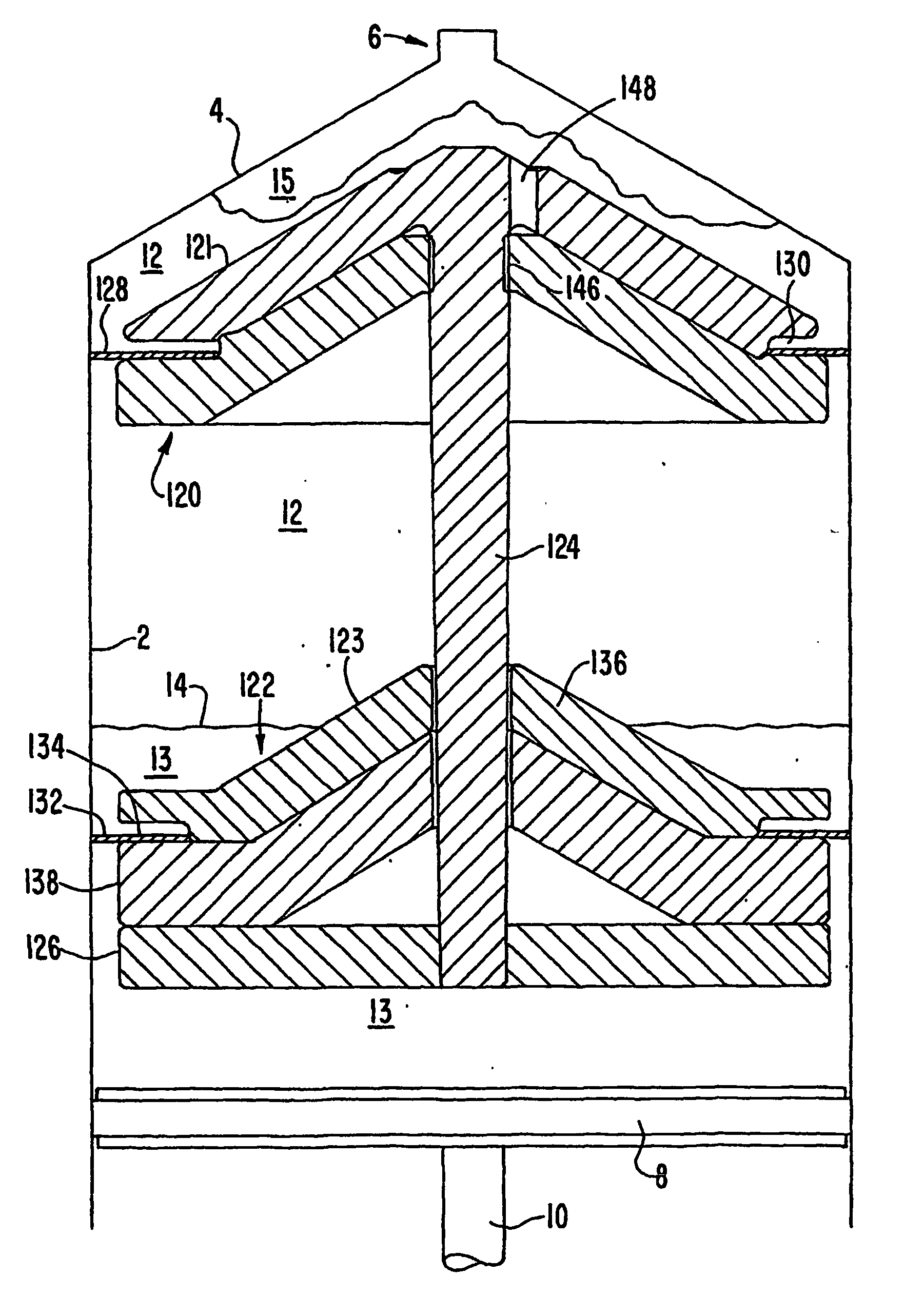 Method and apparatus for separating fluid components