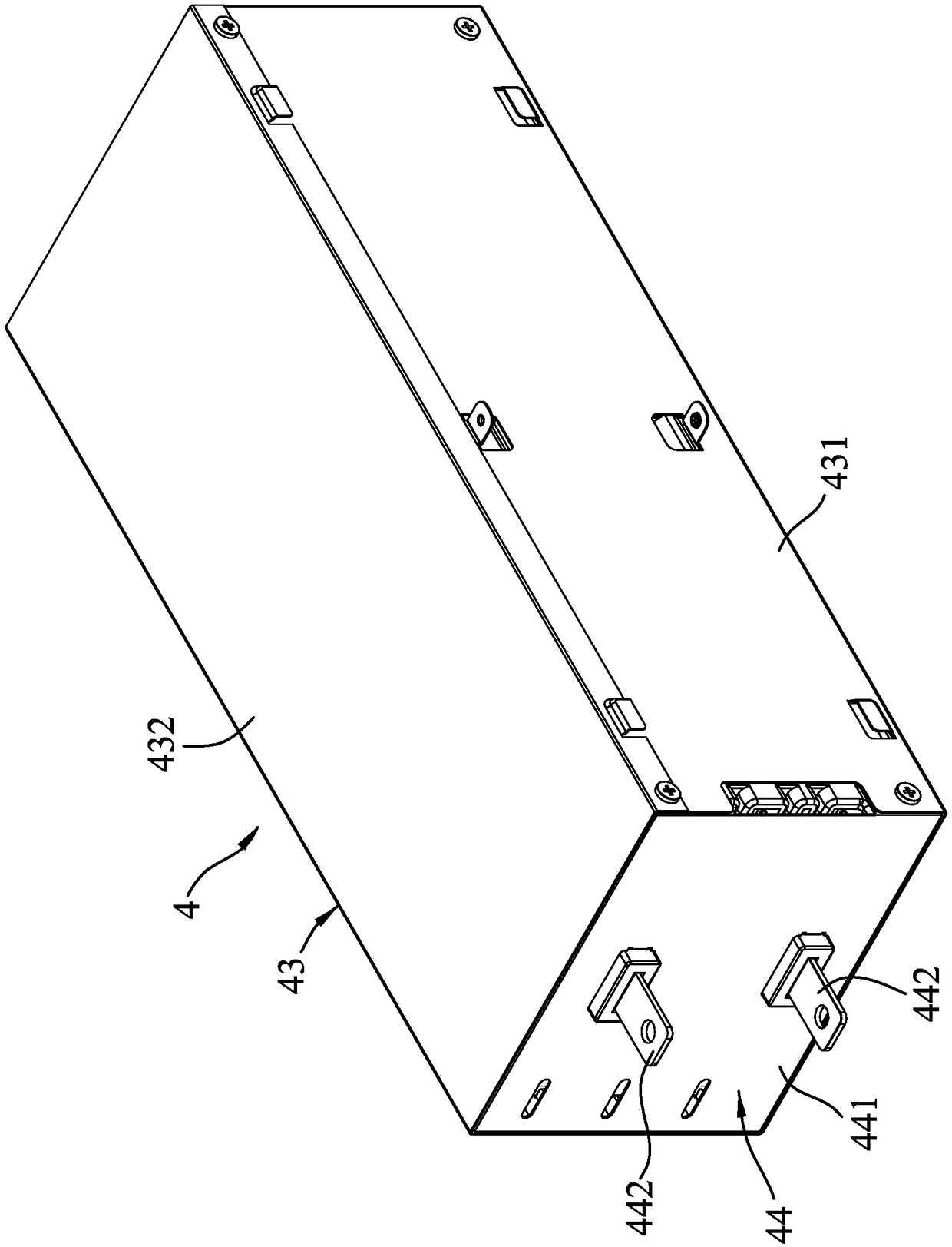 Battery unit with ceramic insulation paper and heat dissipation passage