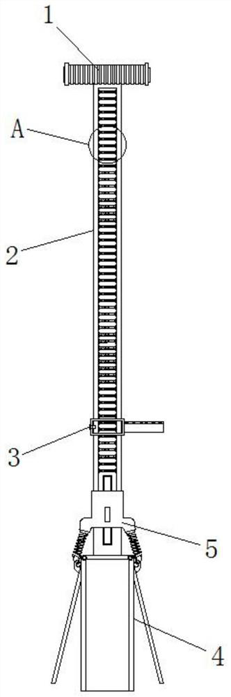 Efficient soil taking device for rock foundation pit