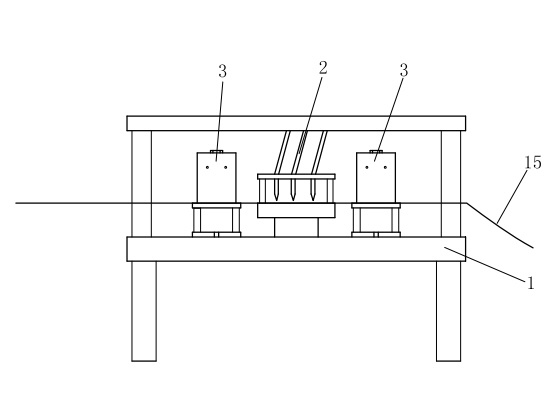 Tapping device for tapping and forming integrated production line