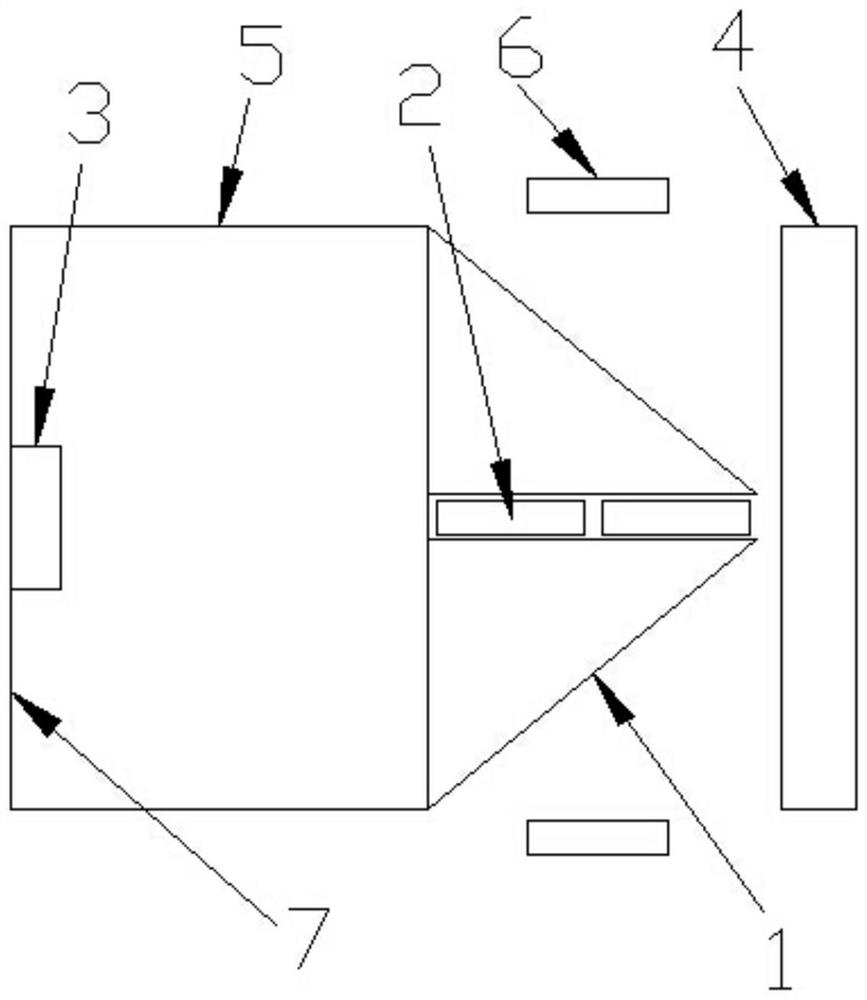 Preparation method of colored space-dyed loop yarn double-faced woolen cloth and prism vision detection device