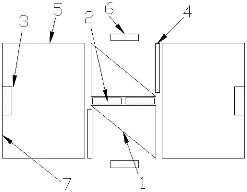 Preparation method of colored space-dyed loop yarn double-faced woolen cloth and prism vision detection device