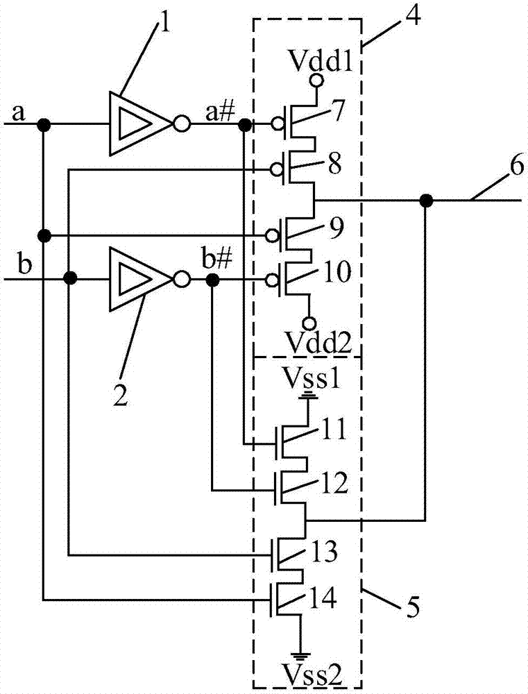 XOR gate circuit and anti-radiation chip