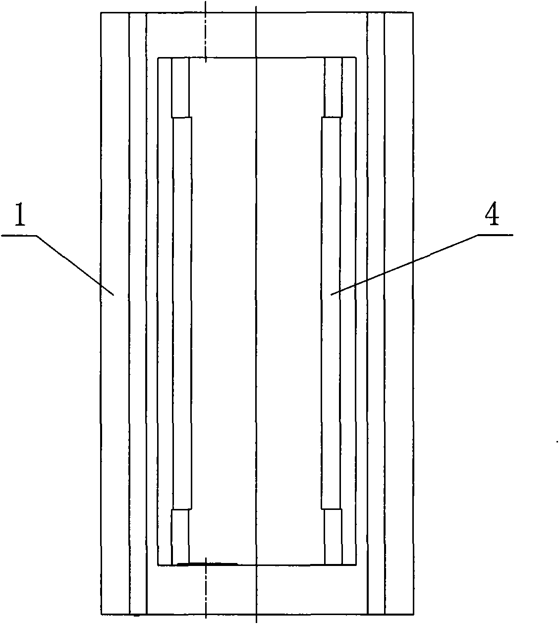 Upright post structure of horizontal type numerical control boring-milling machine