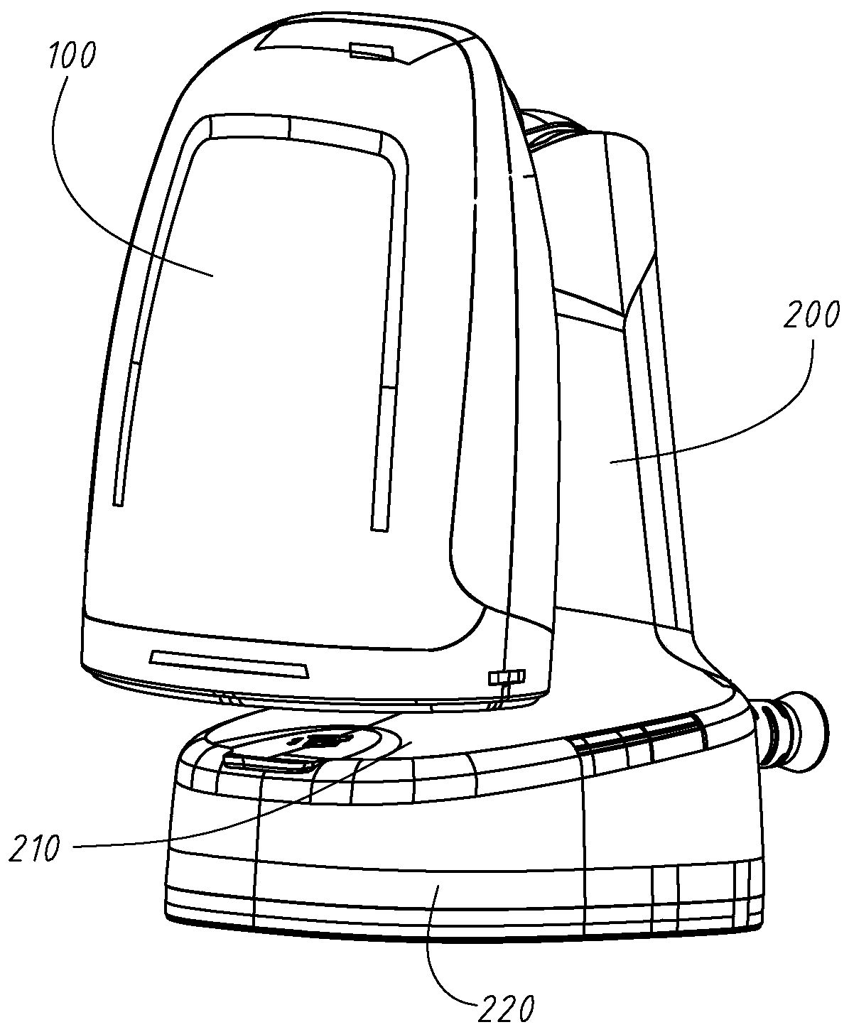 Folding steam brush