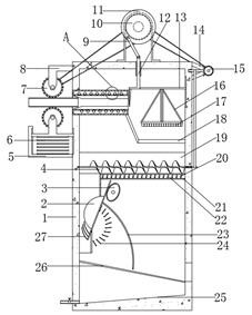 Squeezing device for bamboo juice production