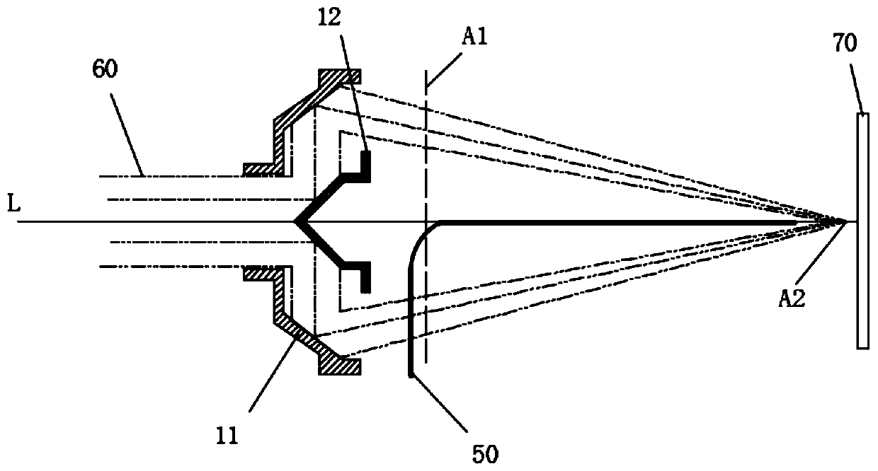 Central coaxial powder feeding type supersonic laser spraying method