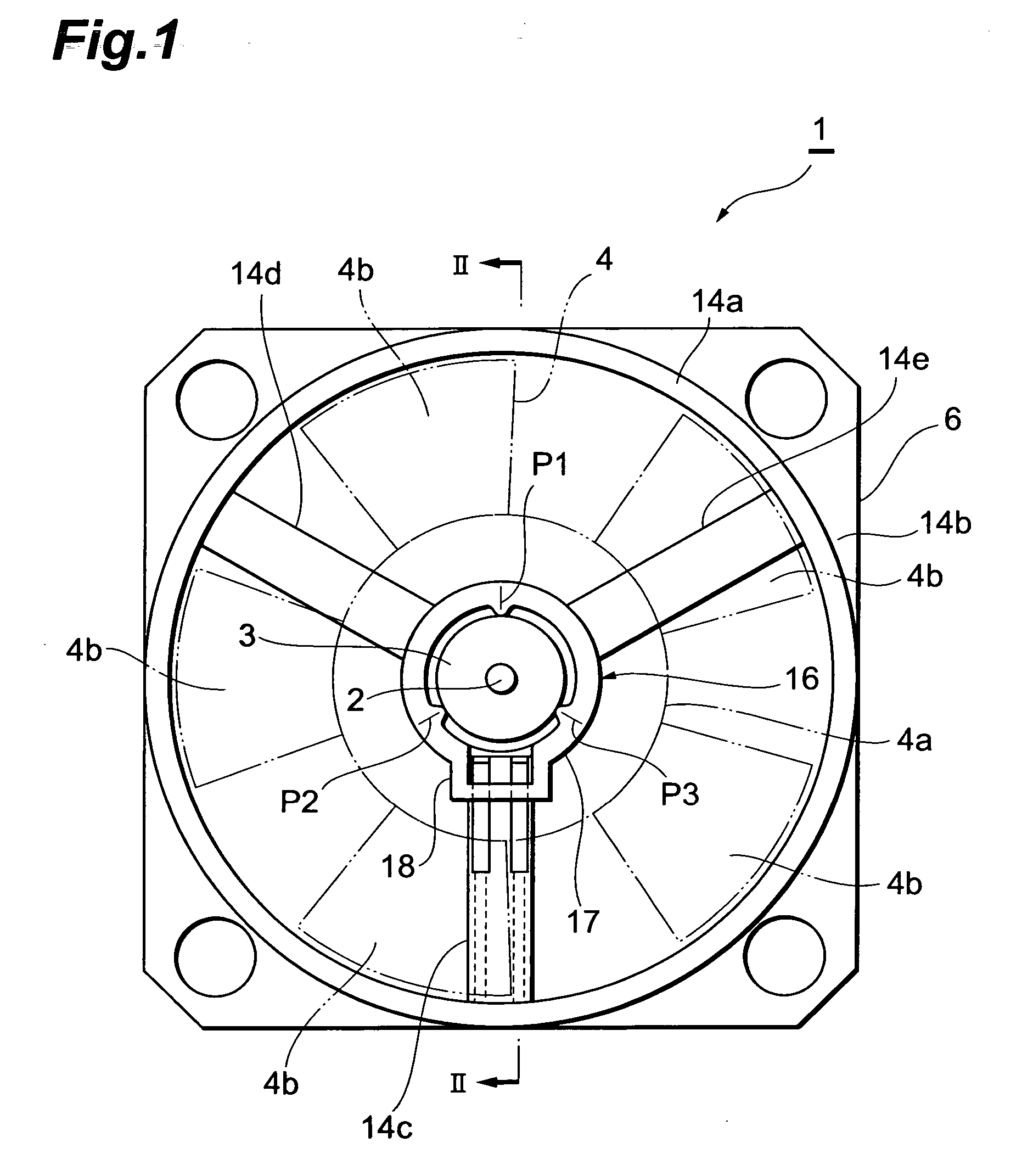 Compact fan motor and electric device comprising a compact fan motor