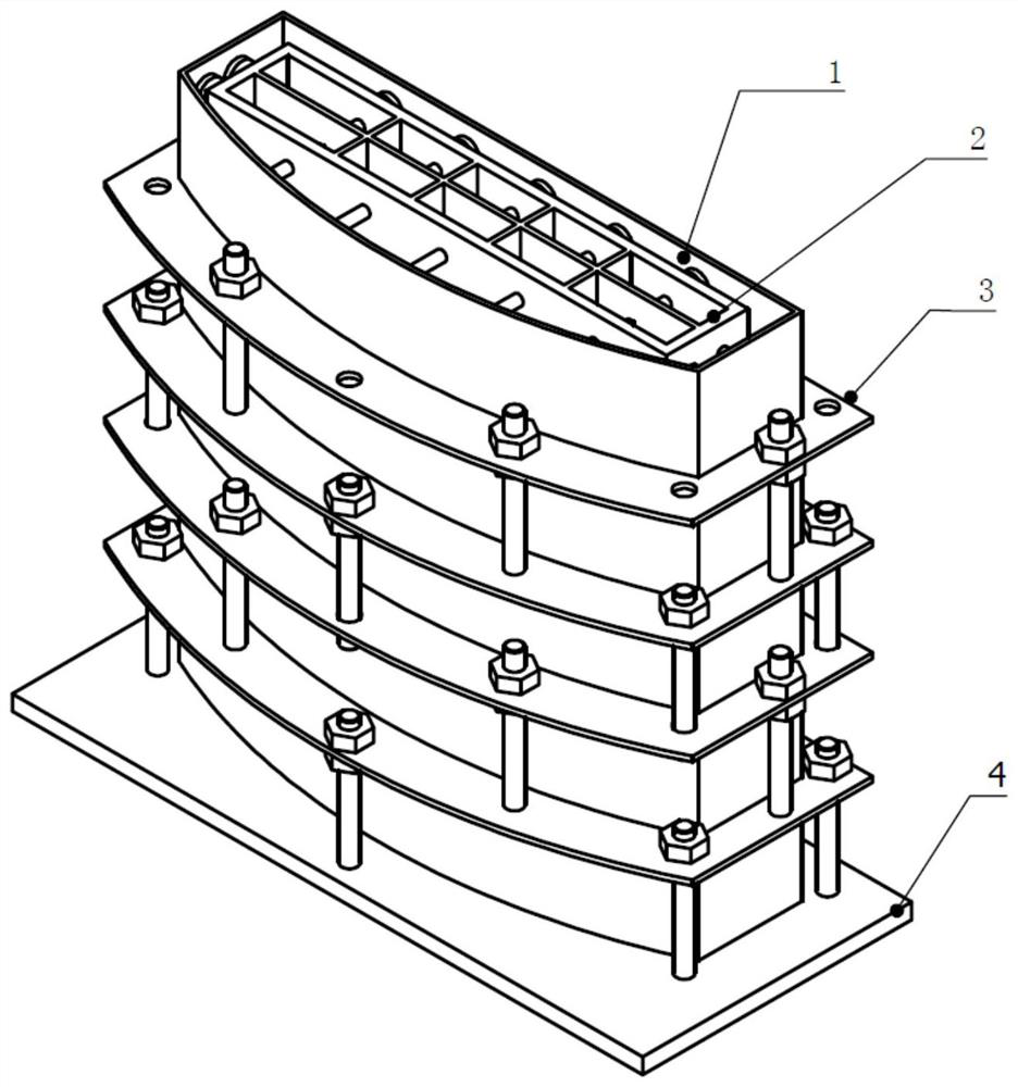 Additive manufacturing deformation control method and device for large thin-wall structural part