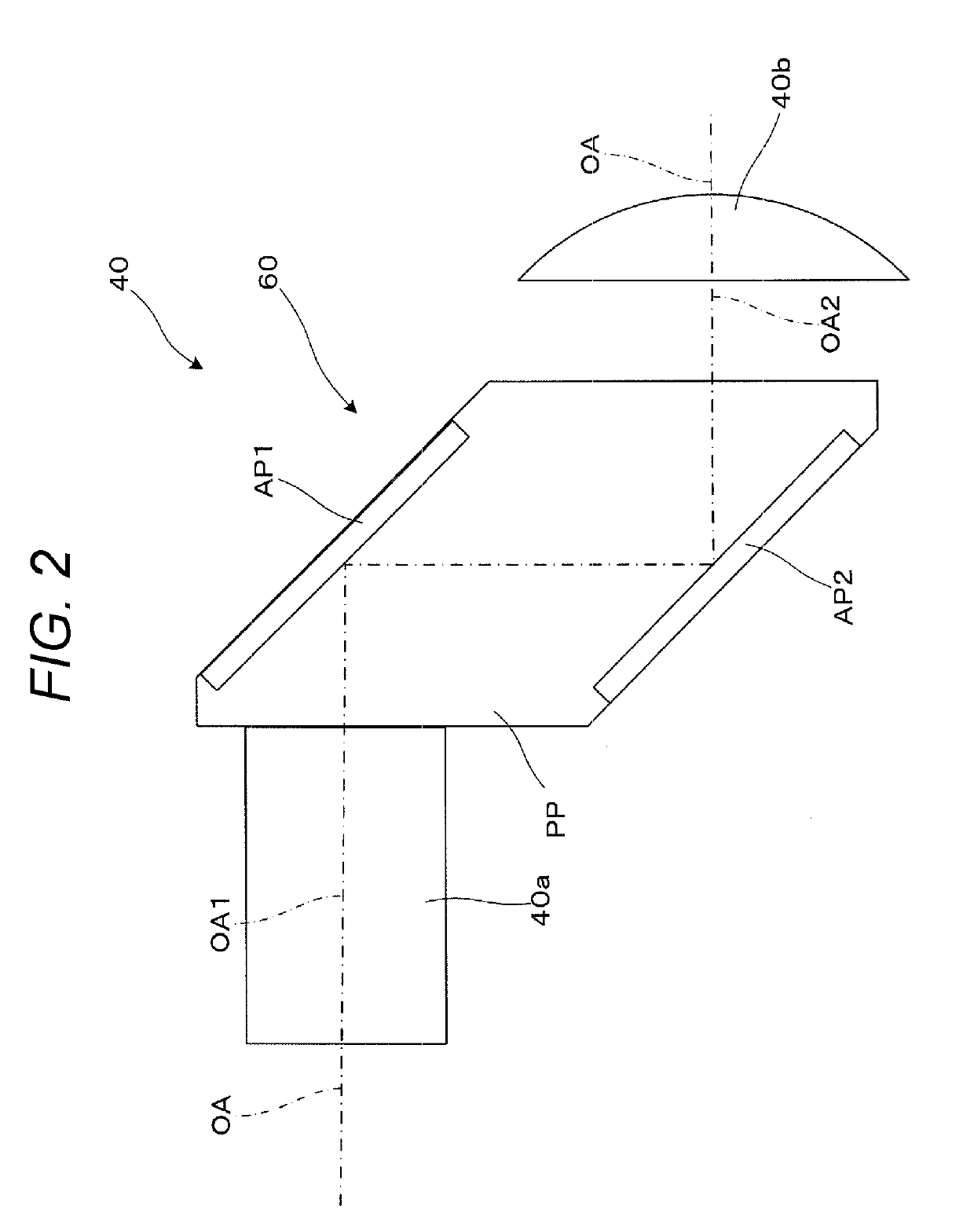Projection system and projection-type image display apparatus
