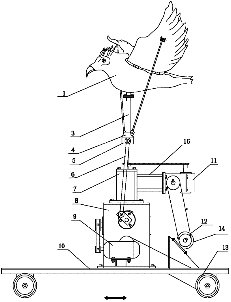 Intelligent bionic bird-repelling device