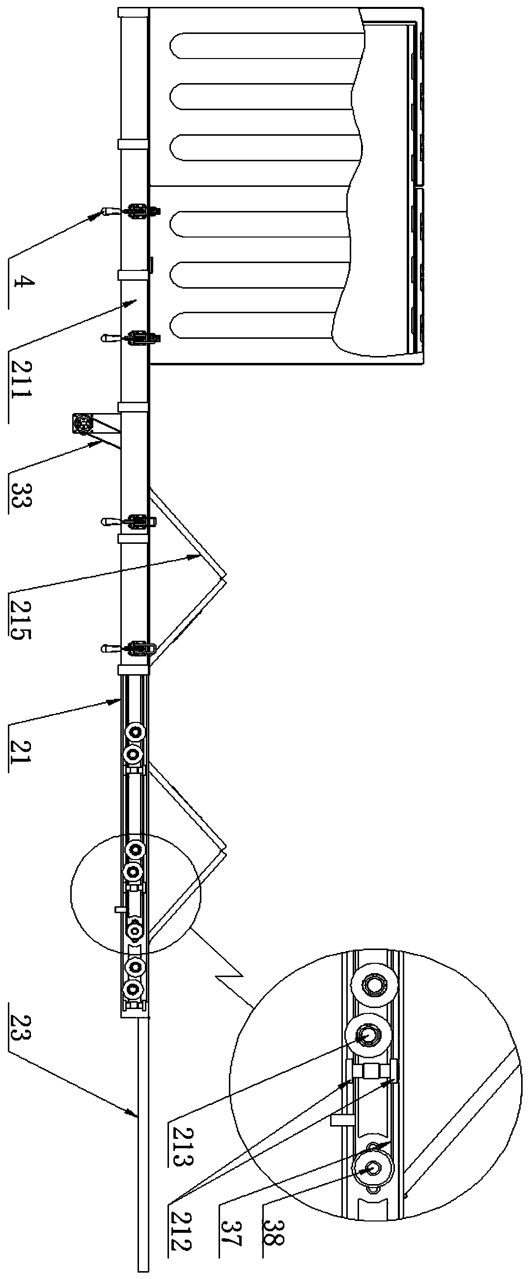 Retracting and releasing device for mooring unmanned aerial vehicle