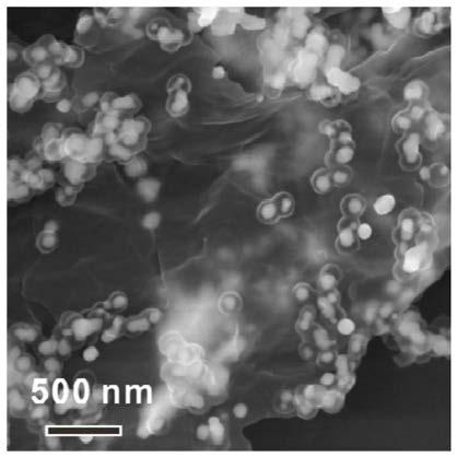 A kind of synthetic method of sandwich structure cofe@c/graphene electromagnetic wave absorbing material