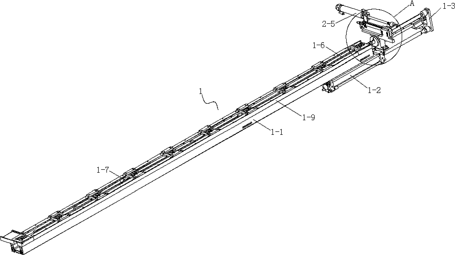 Linear rotation mechanism of automatic buzzer assembly line