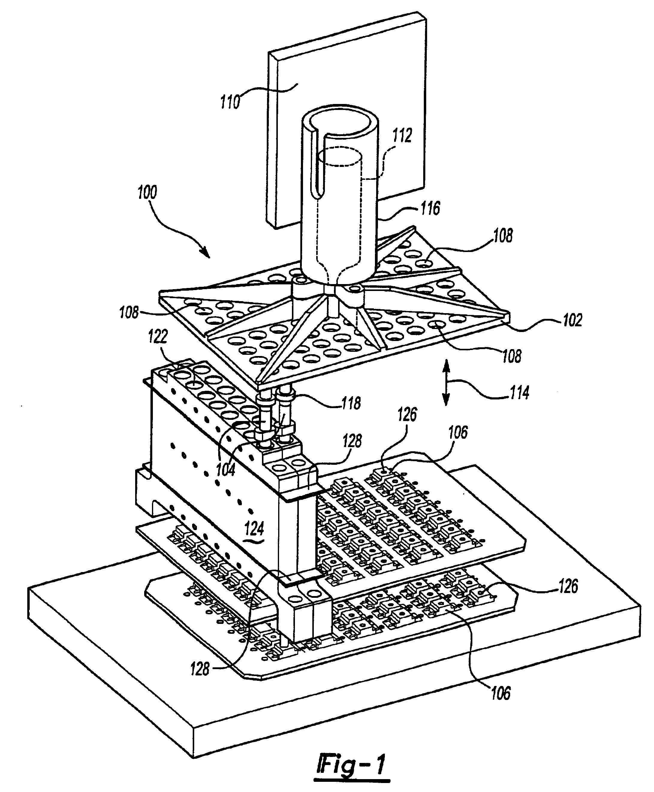 Instrument for high throughput measurement of material physical properties and method of using same