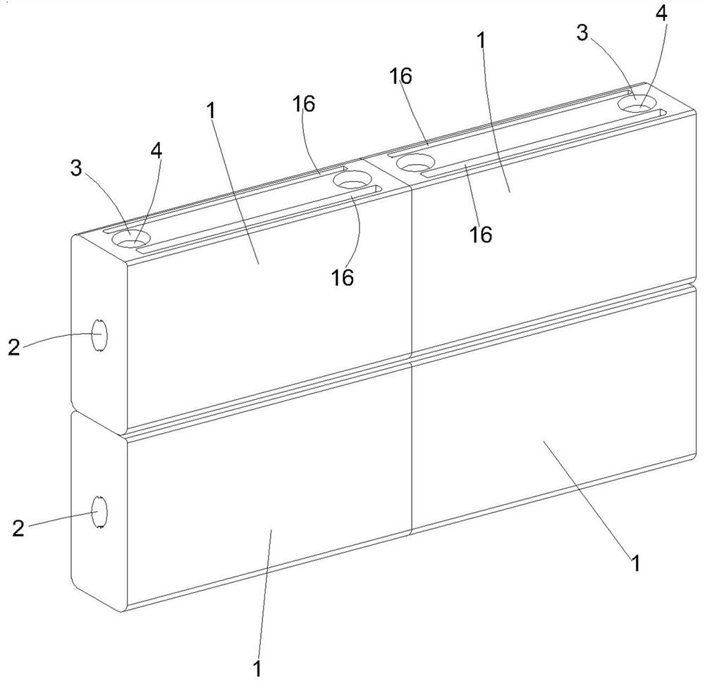 A prefabricated hollow exterior wall structure and installation method