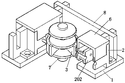 A clamping isolation type anti-pollution flashover composite insulator mechanism device