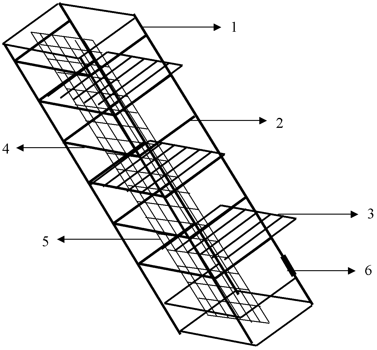 Laminated accumulative tobacco charging basket