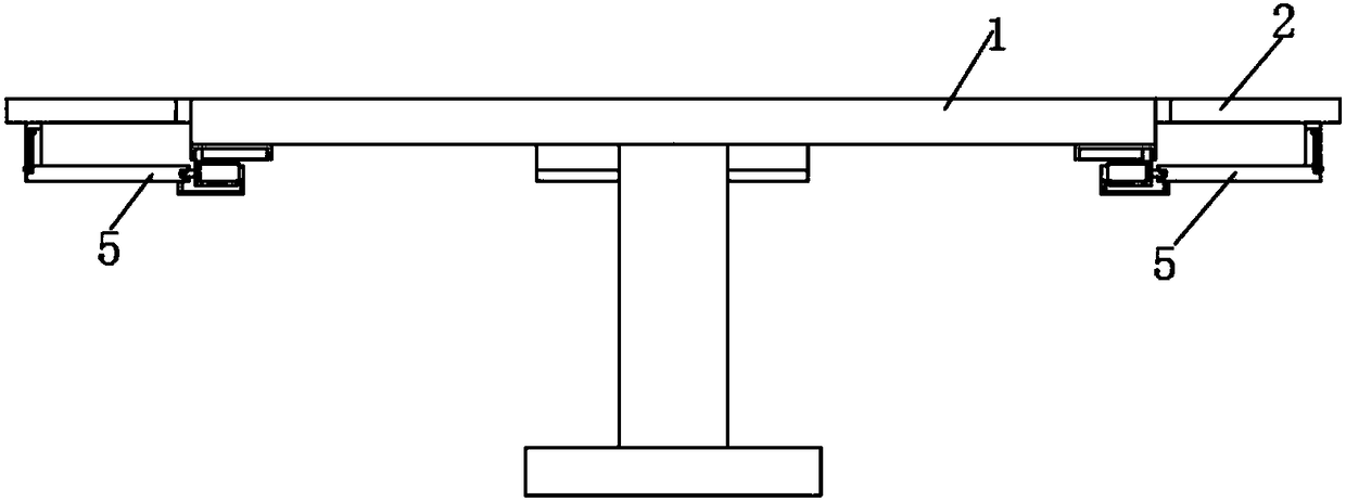 Self-extending mechanism for smart home table