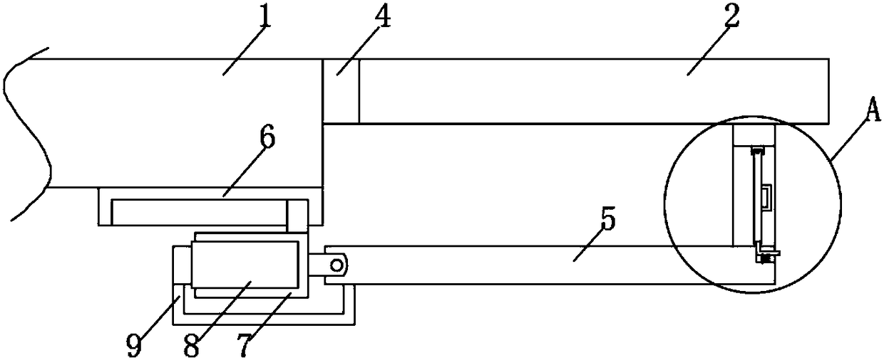 Self-extending mechanism for smart home table