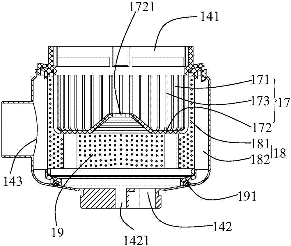 Water tank type cleaning machine