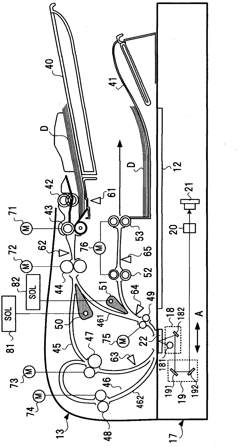 Automatic document feeder, method of transporting document, and image reading apparatus