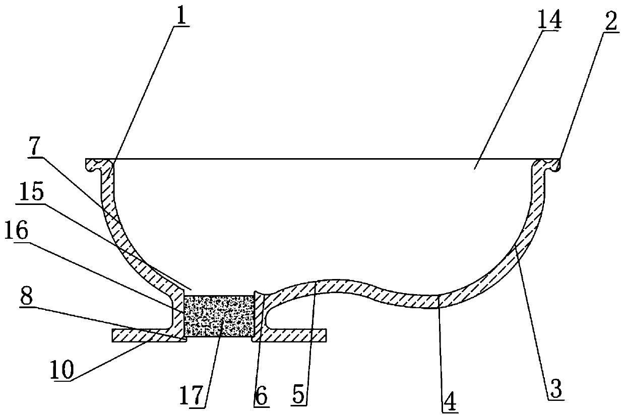 Special-shaped sprue cup for high temperature alloy pouring and forming method thereof