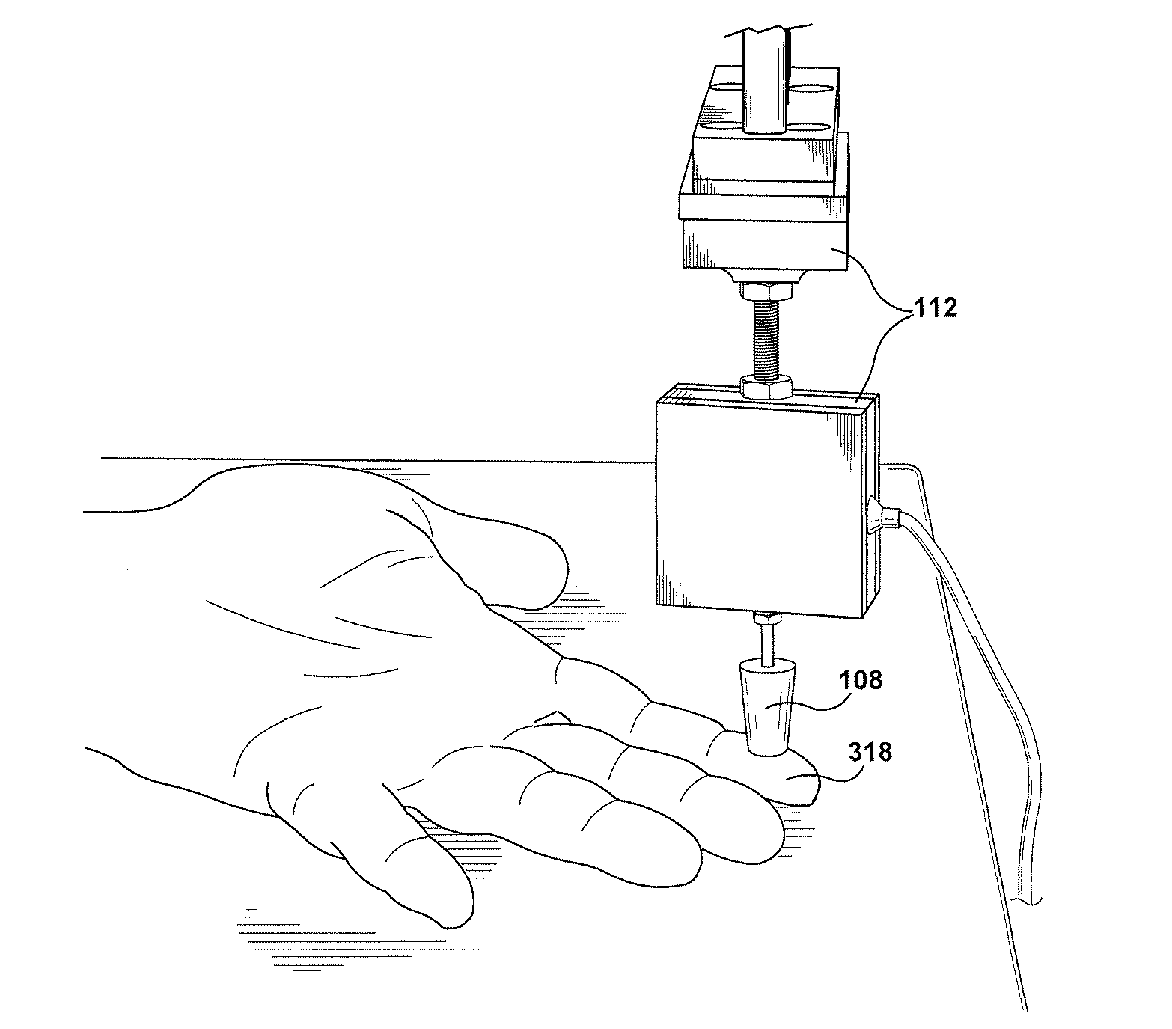 Apparatus and method for exerting force on a subject tissue