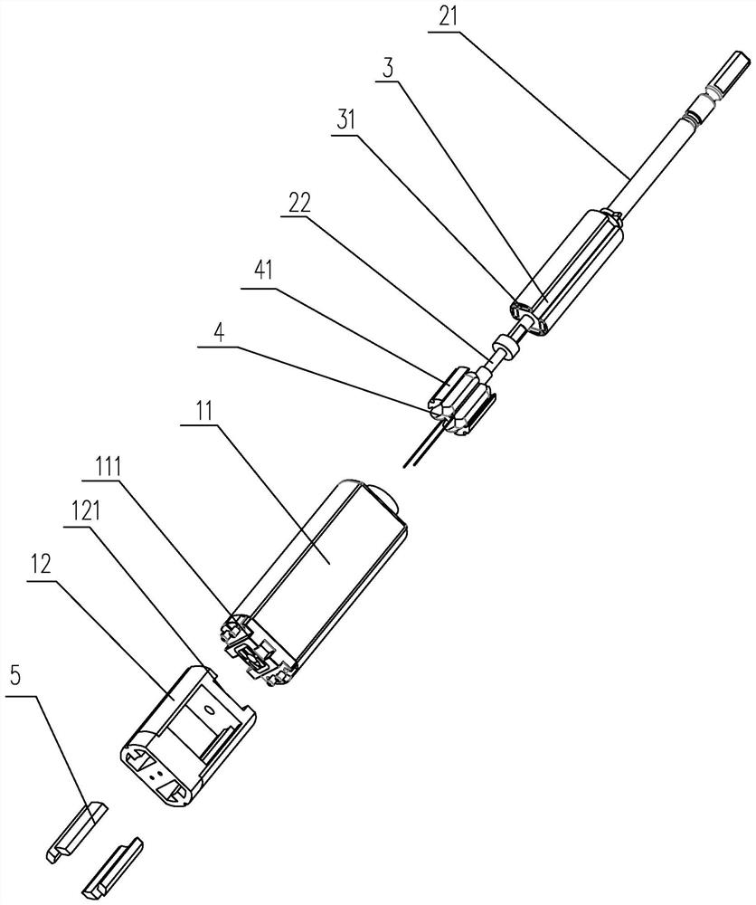 Swing type motor capable of feeding back output swing and used in cooperation with electric toothbrush