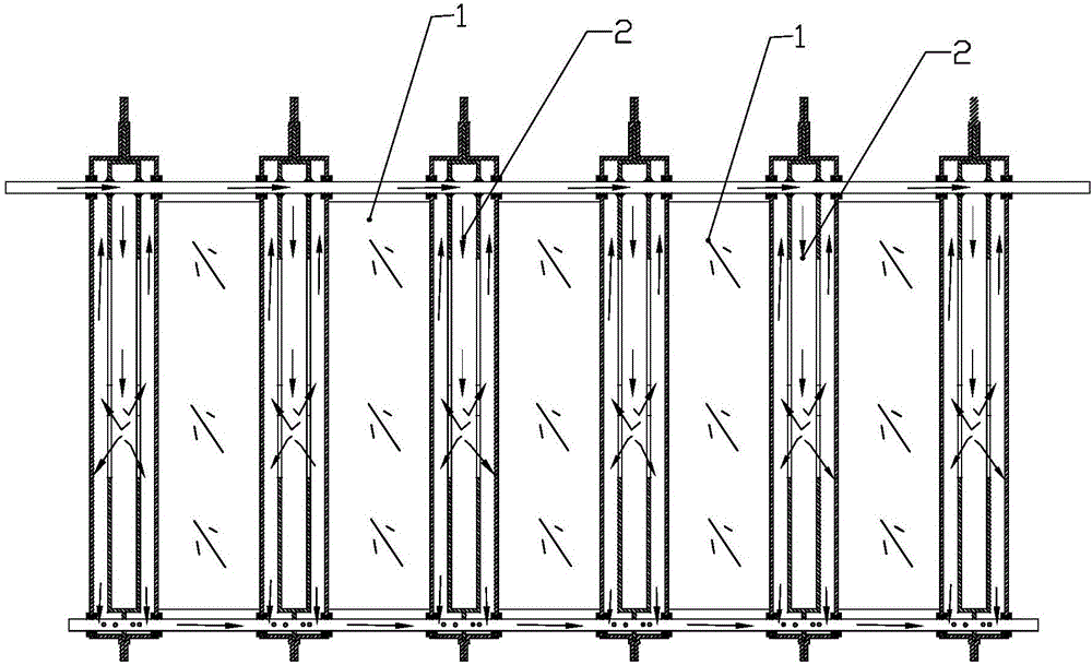 Temperature-controlled power battery pack