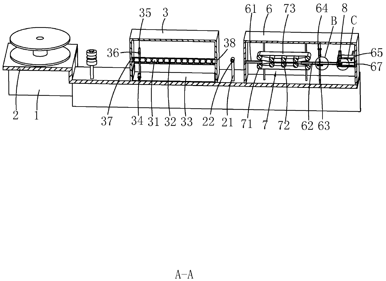 Wire harness threading device and using method thereof