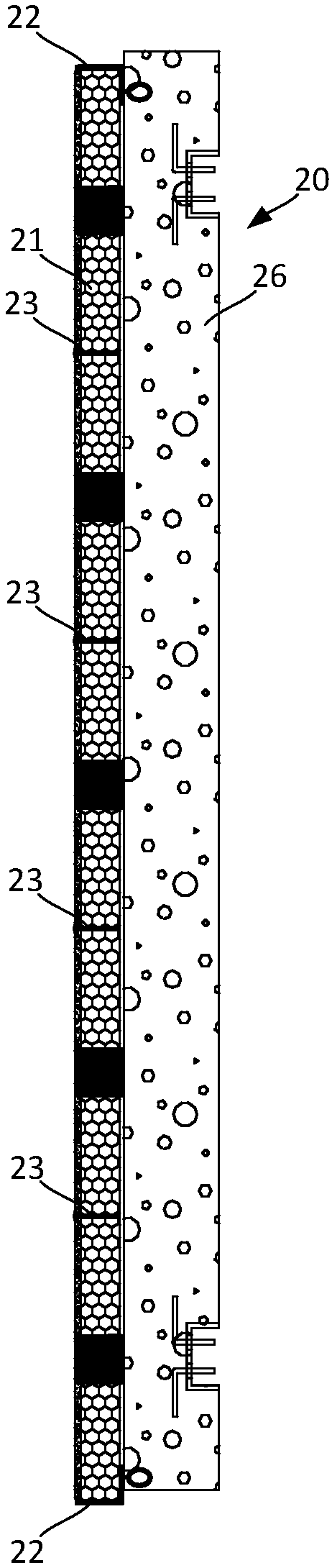 Prefabricated concrete wallboard with back-loaded decorative boards and manufacturing method thereof