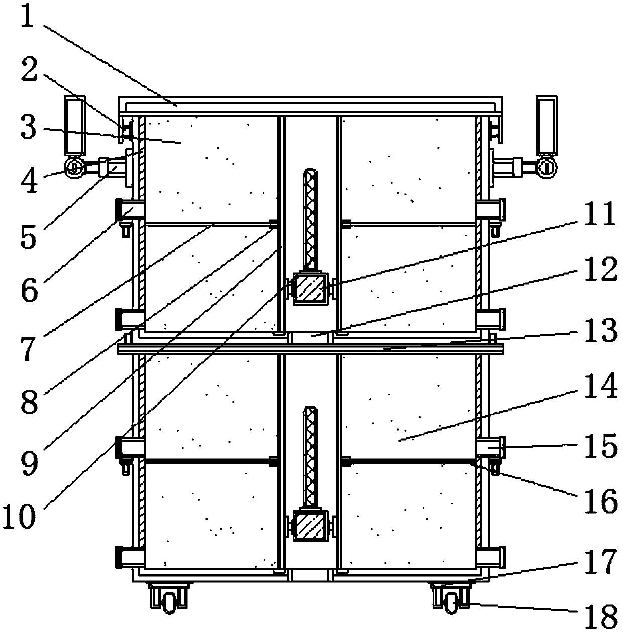 Special storage device for aquatic feed