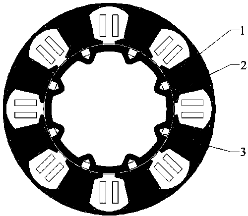 Novel permanent magnet synchronous motor structure facilitating harmonic optimization