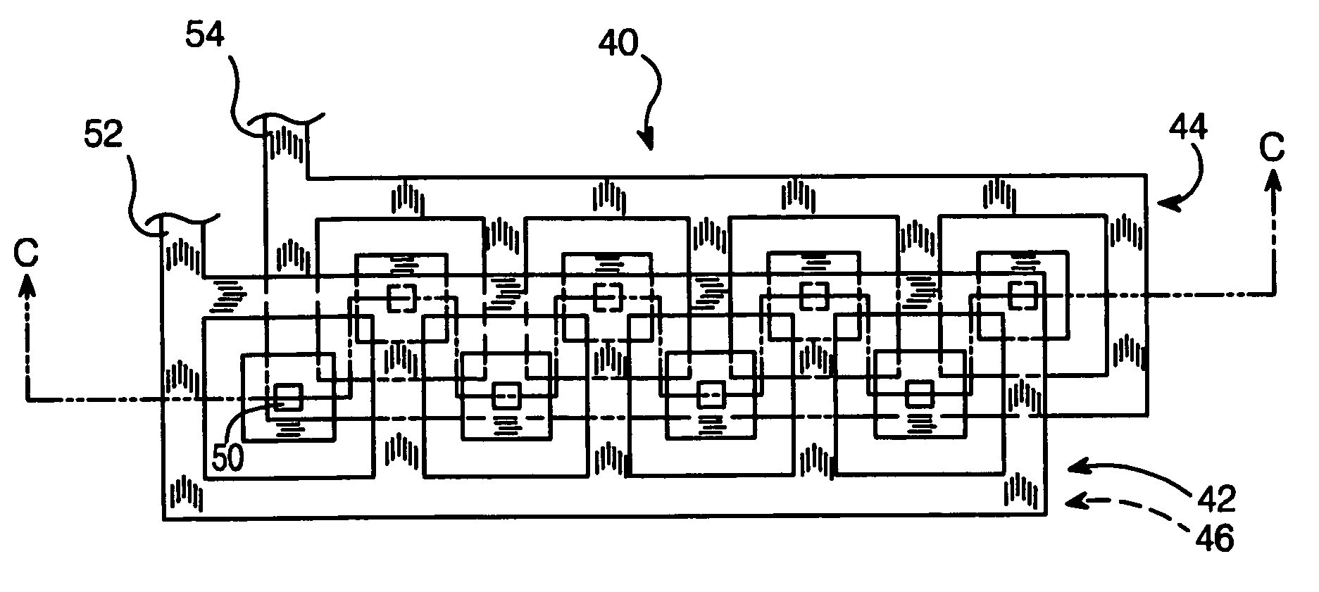 Three-dimensional integrated capacitance structure