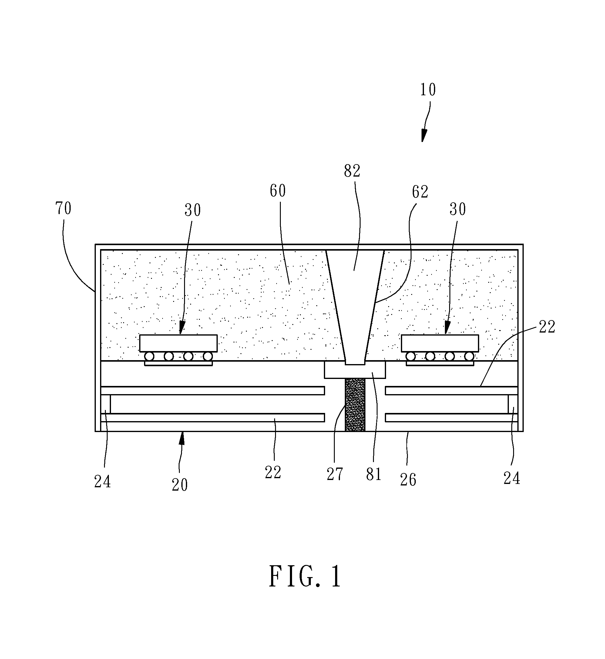Package structure with conformal shielding and inspection method using the same