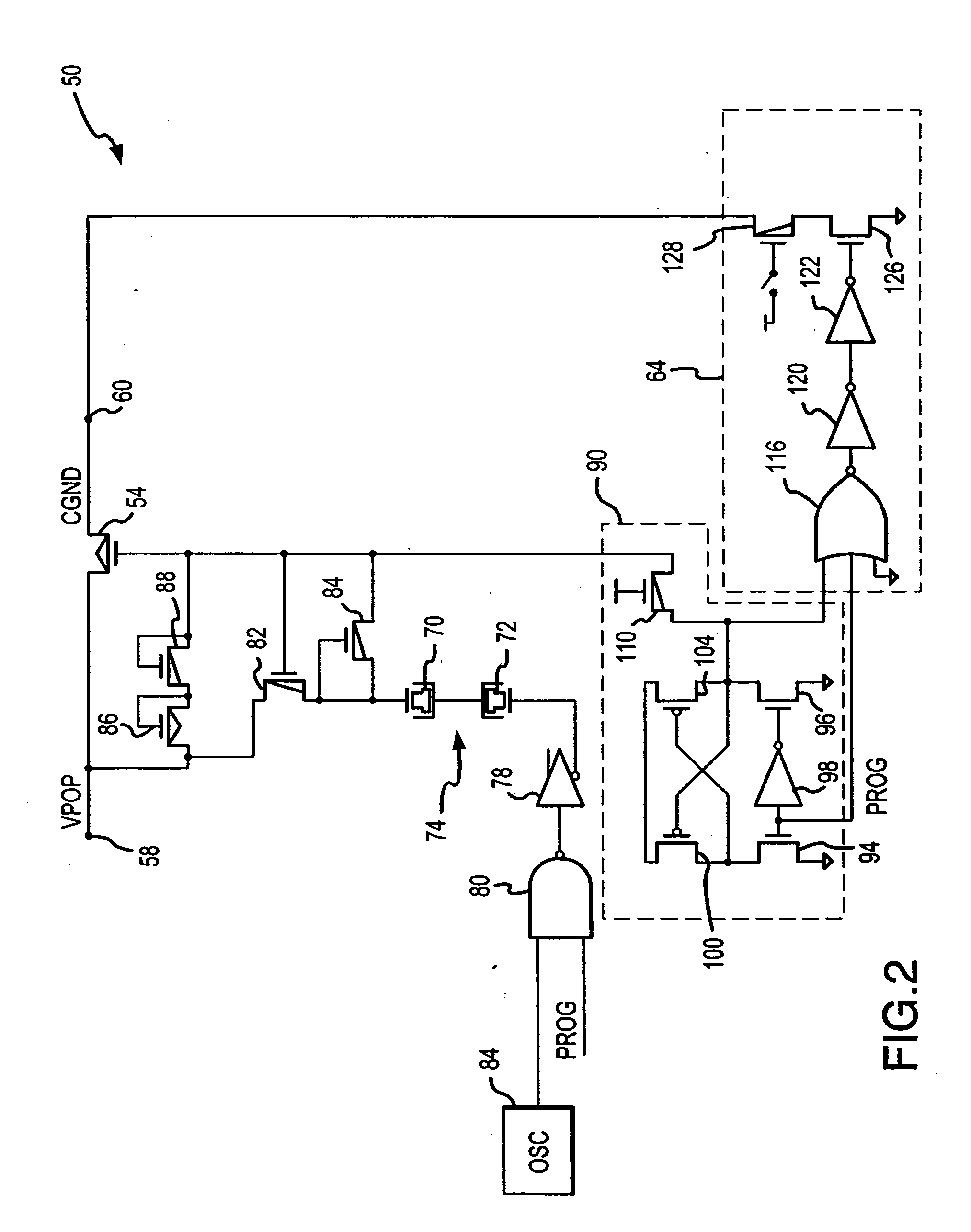 Programming circuit and method having extended duration programming capabilities