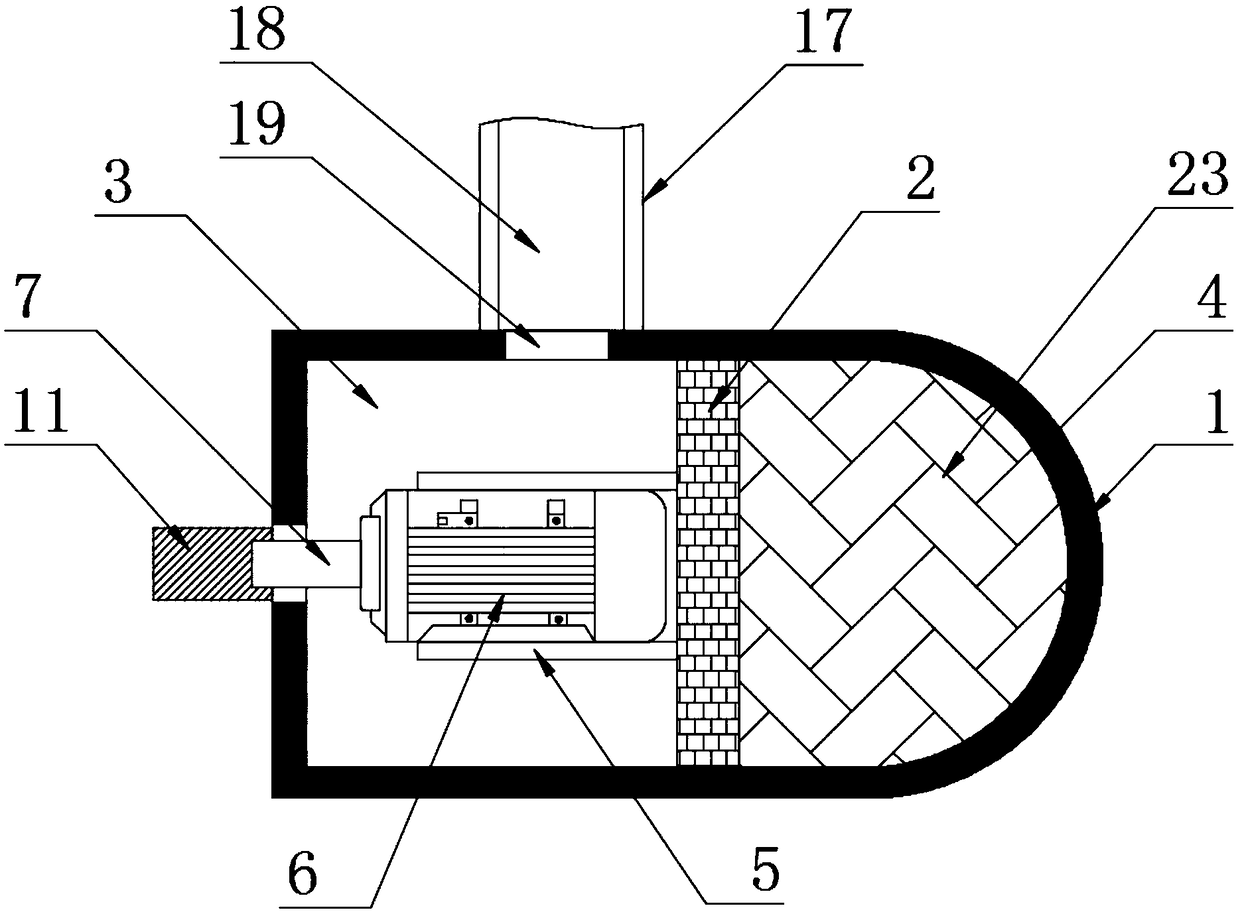 Anti-winding ship nacelle and protection method thereof