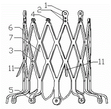 Involvement type prosthetic heart valve stent with barbs and preparation method thereof
