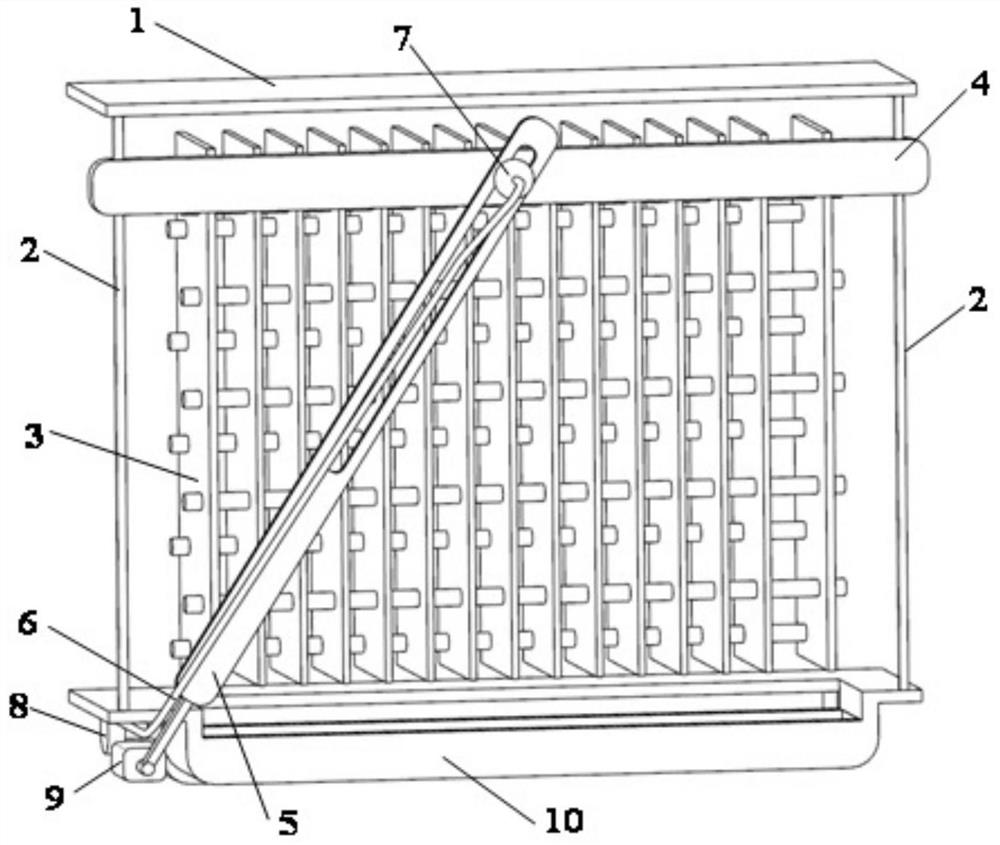A device and control method for automatic dust removal of an outdoor unit of an air conditioner